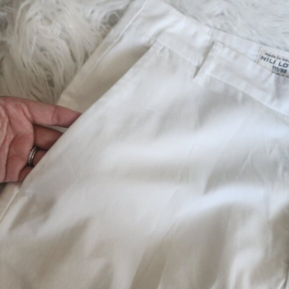Nili Lotan Paris Pants Women's Size 10 Drop Crotch Baggy Trousers White‎ NEW - Picture 11 of 13